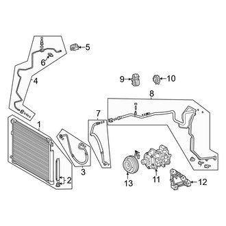 Toyota OE - Air Conditioner & Heater - Condenser, Compressor & Lines (3.5L)
