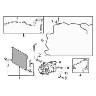 Toyota OE - Air Conditioner & Heater - Condenser, Compressor & Lines (2.5L)