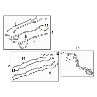 Toyota OE - Air Conditioner & Heater - Rear A/C Lines