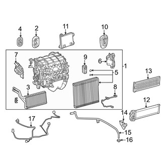 Toyota OE - Air Conditioner & Heater - Front Heater Unit