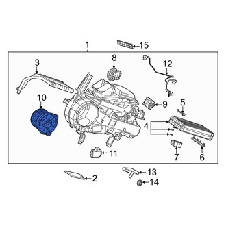 Toyota OE - Rear HVAC Blower Motor