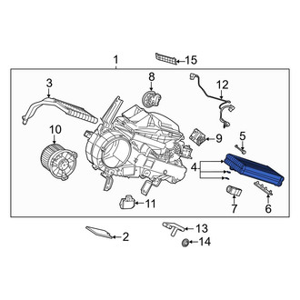 Toyota OE - Rear A/C Evaporator Core