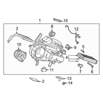Toyota OE - Air Conditioner & Heater - Rear Heater