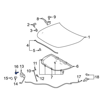 Toyota OE - Hood Latch Bolt