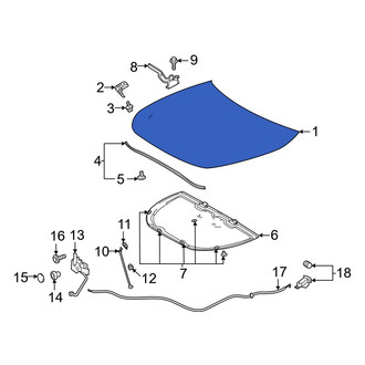 Toyota OE - Front Hood Panel