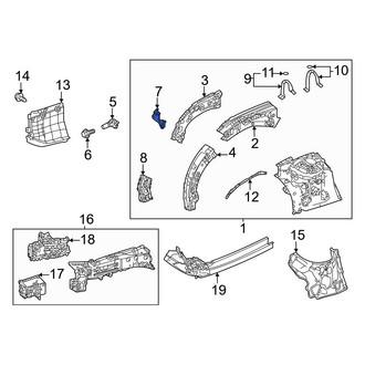 Toyota OE - Front Left Upper Fender Gusset