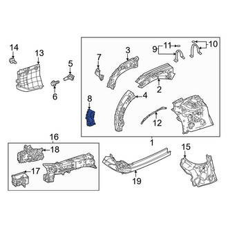 Toyota OE - Front Left Lower Fender Gusset