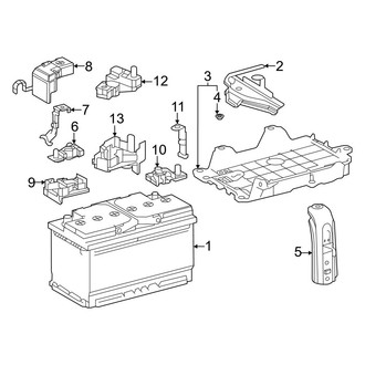 Toyota OE - Electrical - Battery (Conventional), (L / LE / Limited / Platinum / XLE)