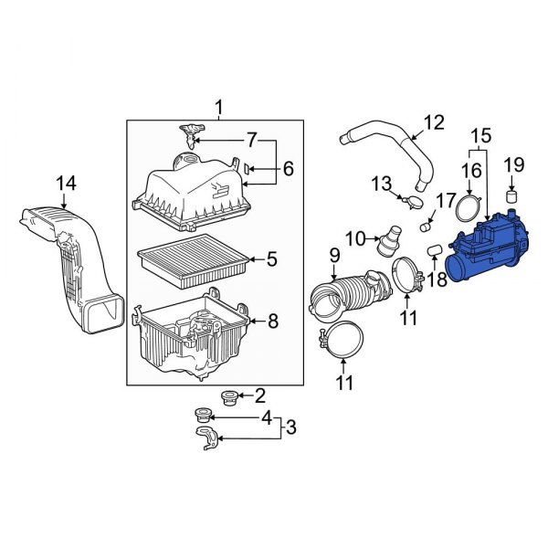 Engine Air Intake Hose