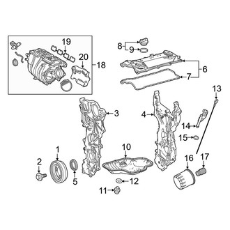 Toyota OE - Engine / Transaxle - Engine Parts (2.5L)