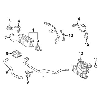 Toyota OE - Emission System - Emission Components (2.5L)