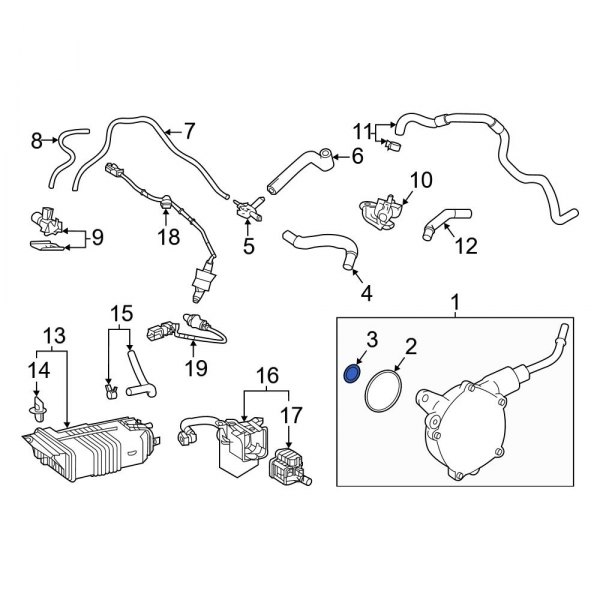 Power Brake Booster Vacuum Pump Gasket