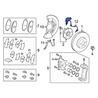 Toyota OE - Front Left ABS Wheel Speed Sensor