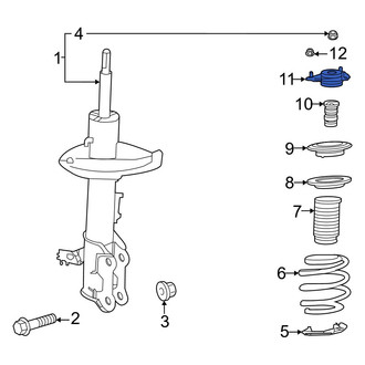 Toyota OE - Front Suspension Strut Mount