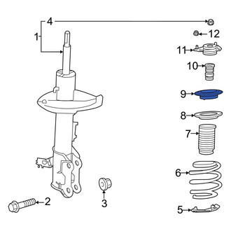Toyota OE - Front Suspension Strut Bearing