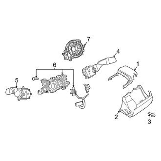 Toyota OE - Steering Column - Shroud, Switches & Levers