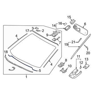 Toyota OE - Lower Windshield Seal
