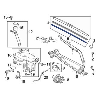 Toyota OE - Front Right Wiper Blade Refill