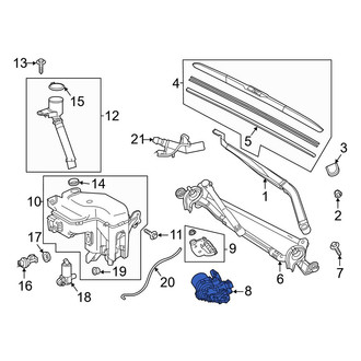 Toyota OE - Front Wiper Motor