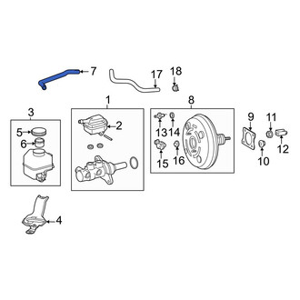 Toyota OE - Front Right Brake Hydraulic Hose