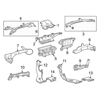 Toyota OE - Instrument Panel - Ducts (Front)