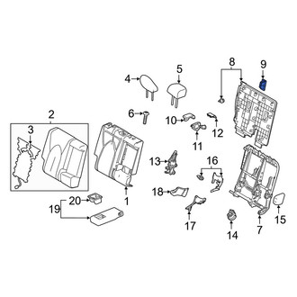 Toyota OE - Right Seat Back Panel Cap