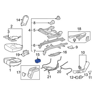 Toyota OE - Front Right Seat Heater Control Module
