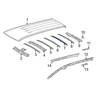 Toyota OE - Center Roof Panel Reinforcement