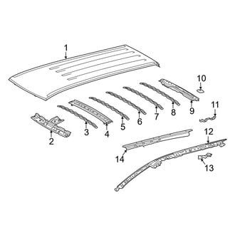 Toyota OE - Roof & Components (Standard Roof), (Hybrid LE / L / LE)