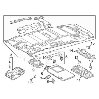 Toyota OE - Roof - Interior Trim (Standard Roof), (Hybrid LE / L / LE)