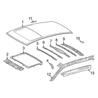 Toyota OE - Roof & Components (Sunroof), (Hybrid Limited / Hybrid XLE / Limited / XLE)