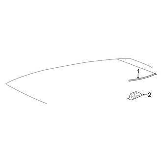 Toyota OE - Roof - Exterior Trim (Panoramic Roof), (Hybrid Platinum / Platinum)