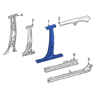 Toyota OE - Left Body B-Pillar and Rocker Panel