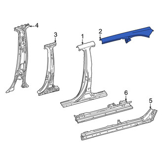 Toyota OE - Right Roof Side Rail