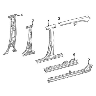 Toyota OE - Pillars, Rocker & Floor - Center Pillar & Rocker