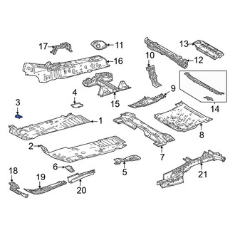 Toyota OE - Left Floor Pan Bracket