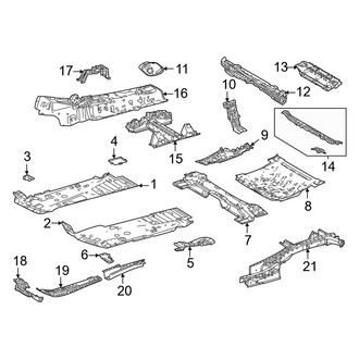 Toyota OE - Pillars, Rocker & Floor - Floor & Rails (Hybrid Bronze Edition / Hybrid LE / Hybrid Limited / Hybrid Platinum / Hybrid XLE)