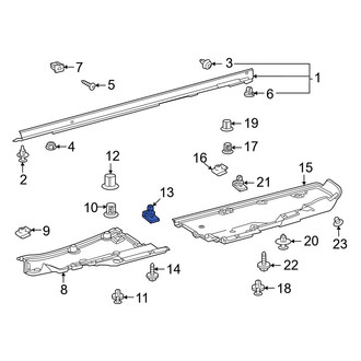 Toyota OE - Floor Pan Splash Shield Seal
