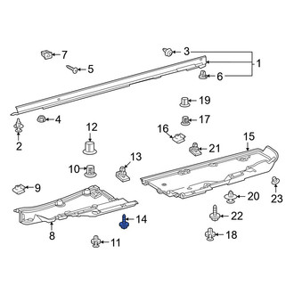 Toyota OE - Floor Pan Splash Shield Bolt