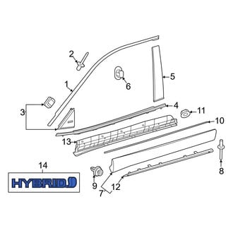 Toyota OE - Front Right Door Emblem
