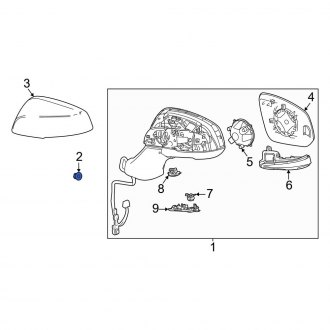 Toyota OE - Door Mirror Nut