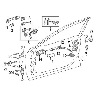 Toyota OE - Front Right Door Lock Knob