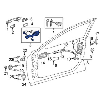 Toyota OE - Front Right Exterior Door Handle Base