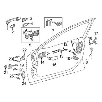 Toyota OE - Front Door - Lock & Hardware
