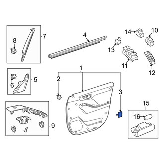 Toyota OE - Front Left Door Interior Trim Panel Cap