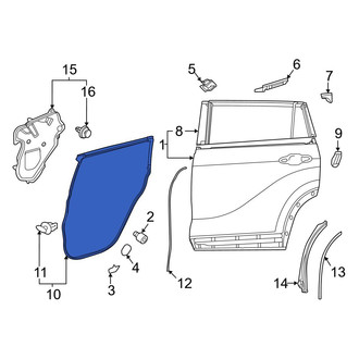 Toyota OE - Rear Left Outer Door Seal