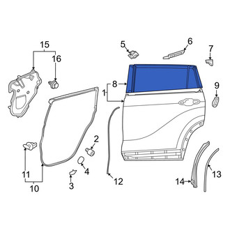 Toyota OE - Rear Right Outer Door Outer Panel