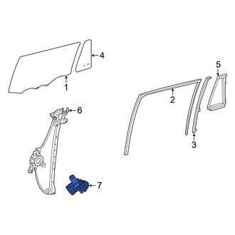 Toyota OE - Rear Right Window Motor