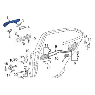 Toyota OE - Rear Outer Exterior Door Handle
