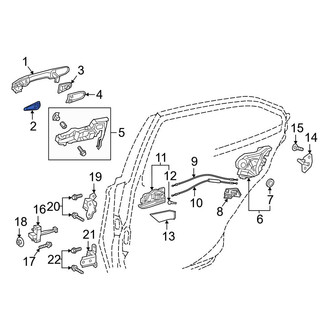 Toyota OE - Rear Exterior Door Handle Gasket